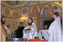 Первое Крещение в храме семинарии (4 апреля 2009 года)