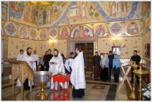 Первое Крещение в храме семинарии (4 апреля 2009 года)